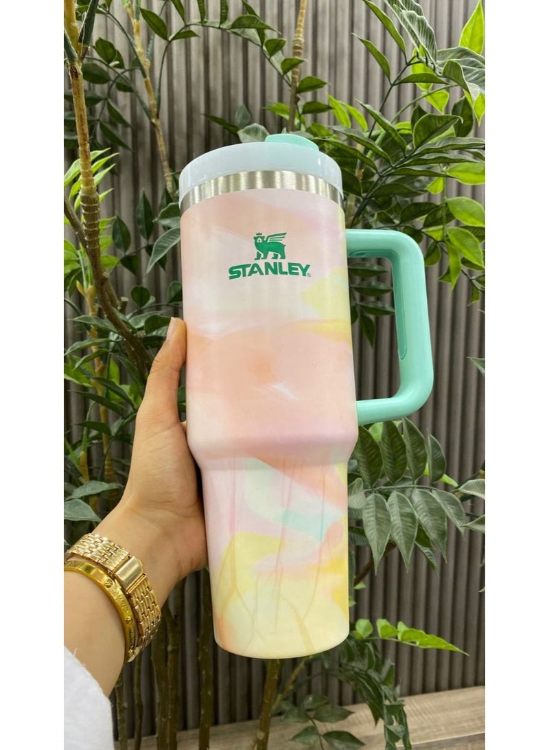 Marble thermos mug 1200 ml